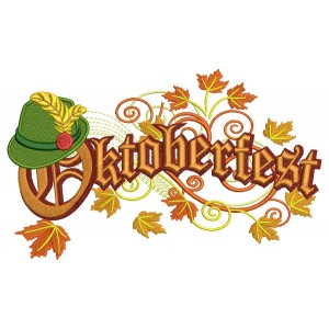 Oktoberfest Filled Machine Embroidery Design Digitized Pattern